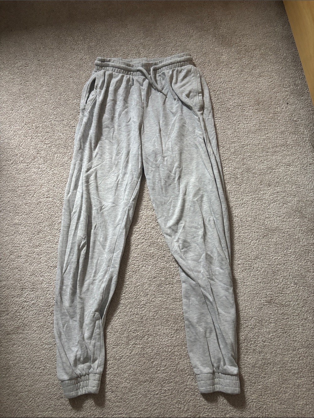 H&M Divided Light Gray Elastic Waist Joggers